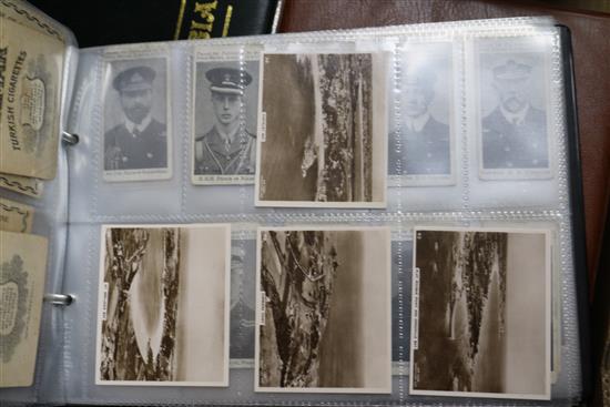 Five albums of USA cigarette cards, etc